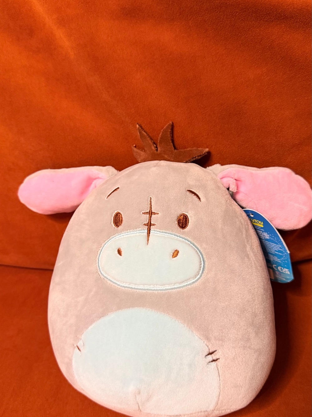 Disney Squishmallow Plush Pink Eeyore-Inspired Kids Toy Stuffed Animal
